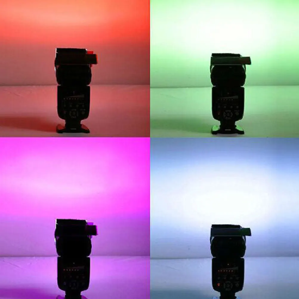 

2 Set 12 Colors Flash Color Temperature Gels Kit For Camera Speedlight Studio Photography Lighting Effects Color