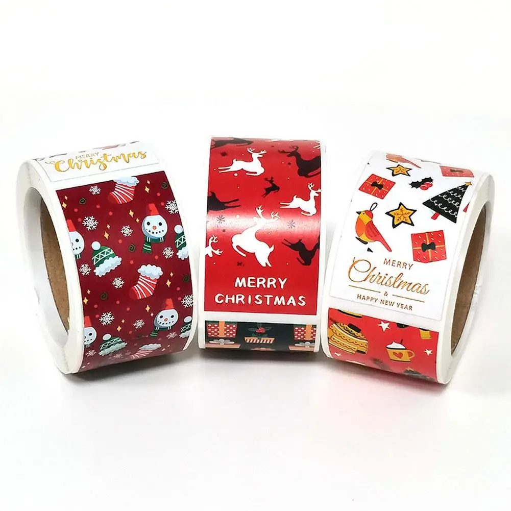 

Christmas Stickers Cute Animal Snowman Designs Christmas Stickers Small Business Packaging Christmas Gift Stickers Holiday