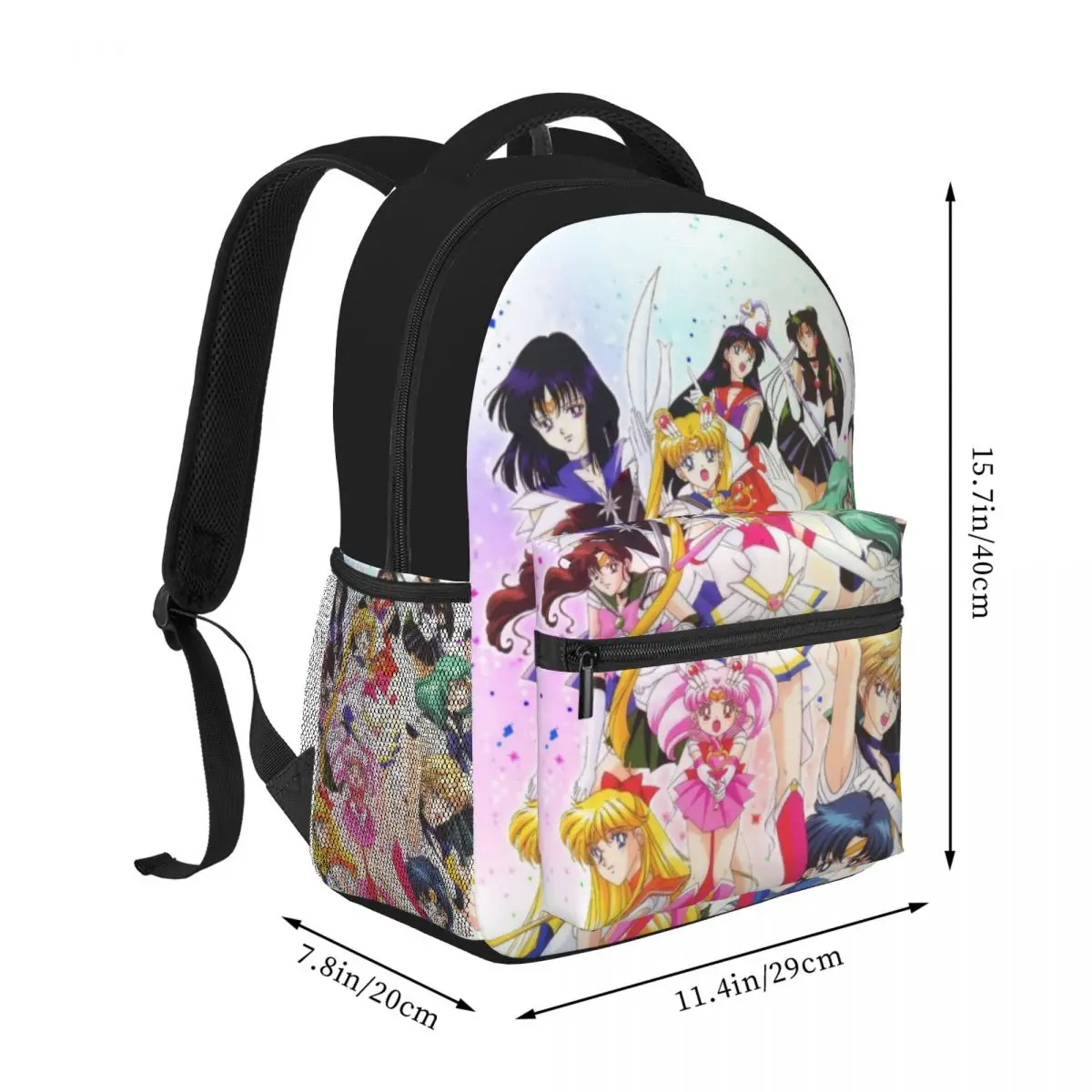 Girls-Sailor- Moon New Fashionable Schoolbag Students Backpacks Daily Rucksack Large Capacity Knapsack 16inch