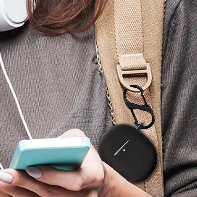 Wireless Earphone Protective Case Compatible For Google Pixel Buds Pro Cover Shockproof-Shell Washable With Hook Soft Sleeve