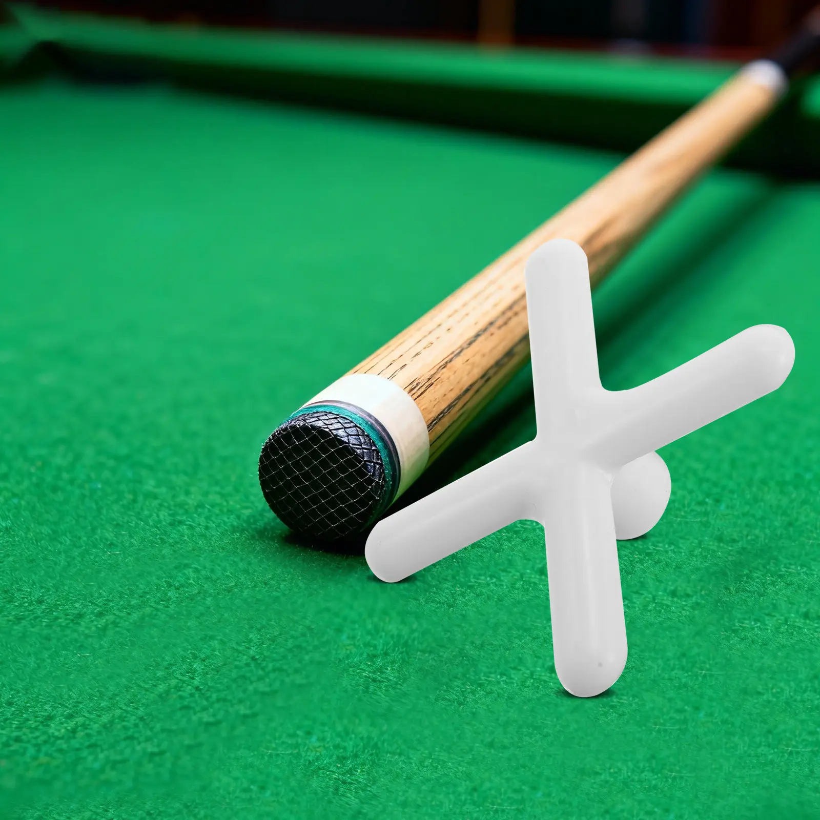 

3Pcs Billiard Bridge Heads Plastic Slip-on Pool Cue Bridge Head Snooker Table Accessory Game Room Cue Stick Rest Rack