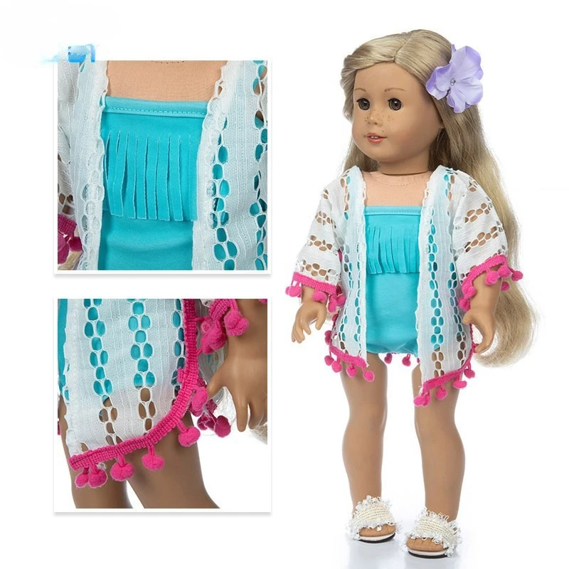 

Hot Summer 18 Inch Doll Casual Vacation Clothes Kids Toys Accessories 43cm For American Girl Doll Cloth Set