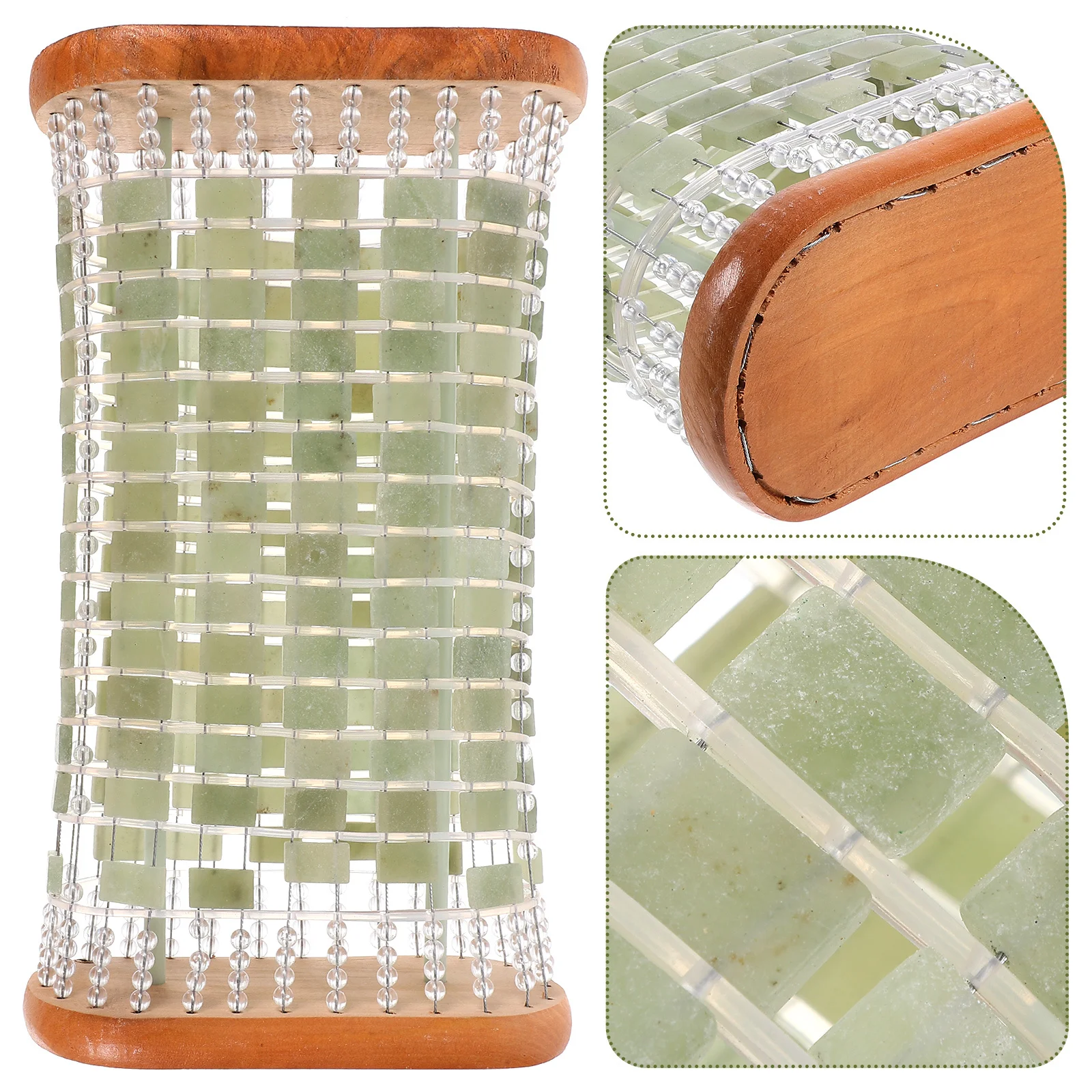 

Summer Cooling Pillow Made of Jade and Wood Breathable Lightweight Sleep Pillow for Home Office Dorm Elderly Friendly Rest