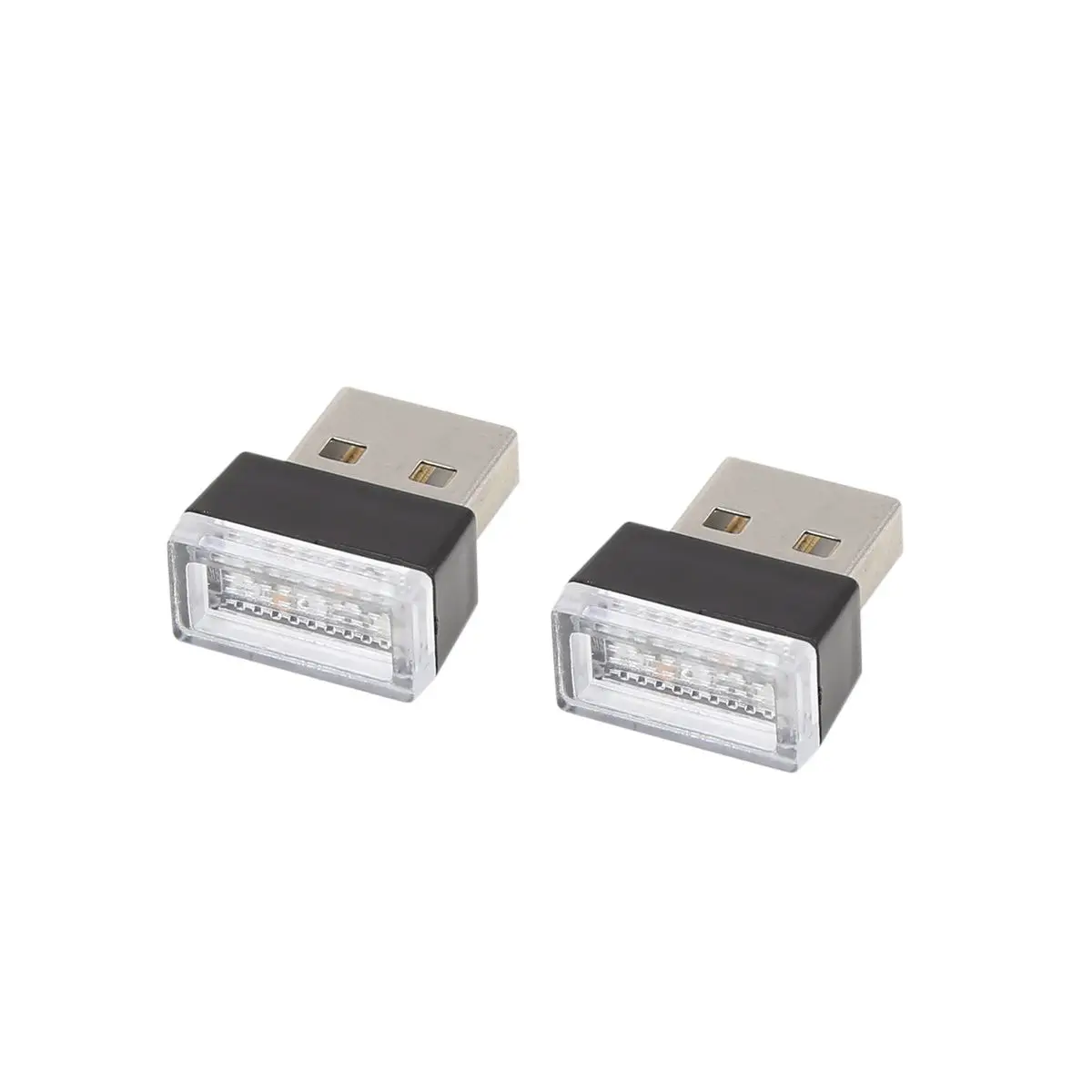 

Гибкая USB светодиодная лампа, атмосферная лампа, аксессуары для салона автомобиля, 2 шт.