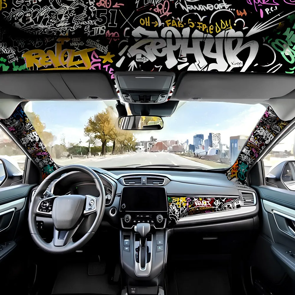 

Car Interior Self-adhesive Fabric Satin Embroidery Car Stickers for Auto Interior Modification AB Pillar Gold Stamping DIY Craft