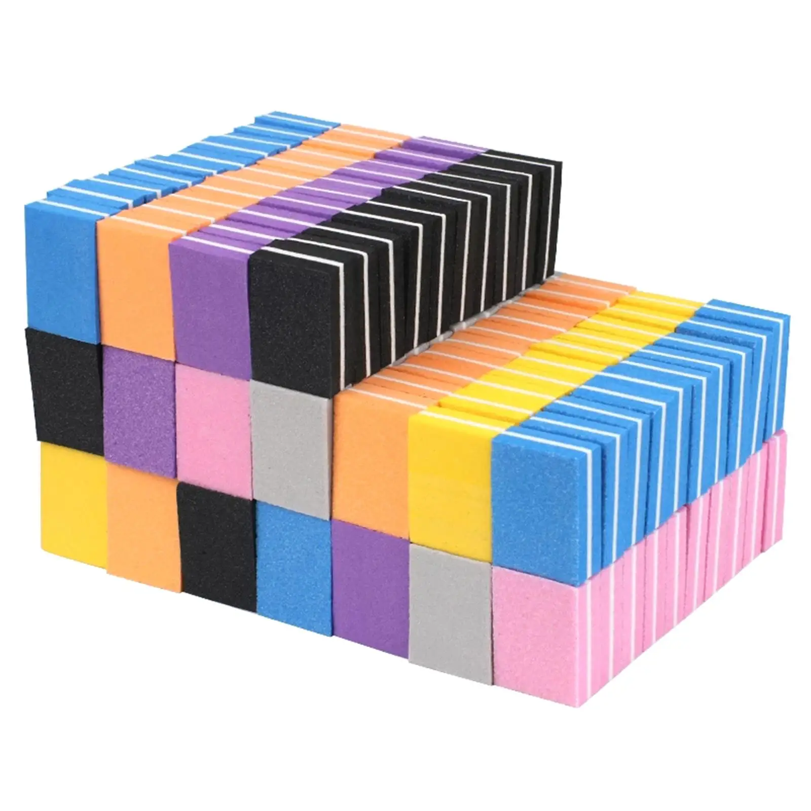 ネイルバッファーブロック 中粒度 長方形ネイルファイル プロのマニキュアツール サロンや家庭用