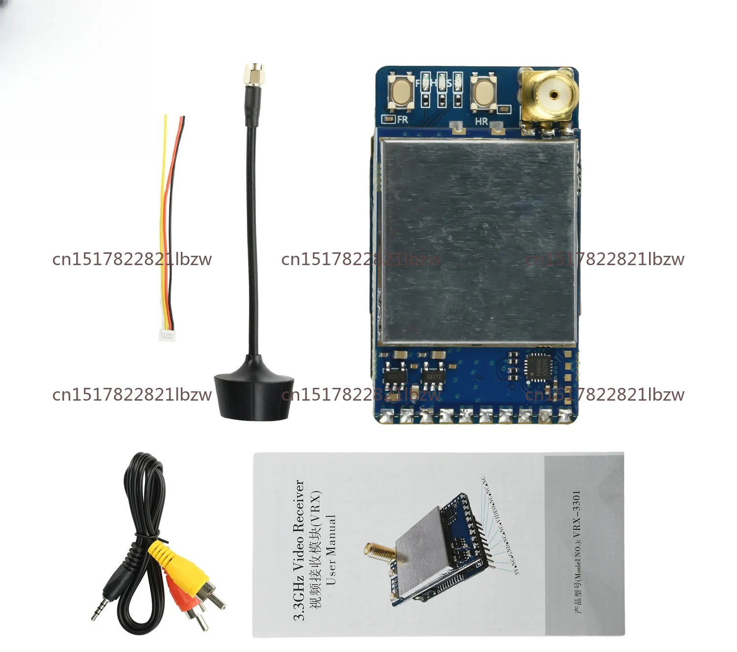 For 3.3G Module VRX 3301RX-SPI Mode Image Transmission Module Analog Wireless Transmission Receiver 3.1G-3.7G