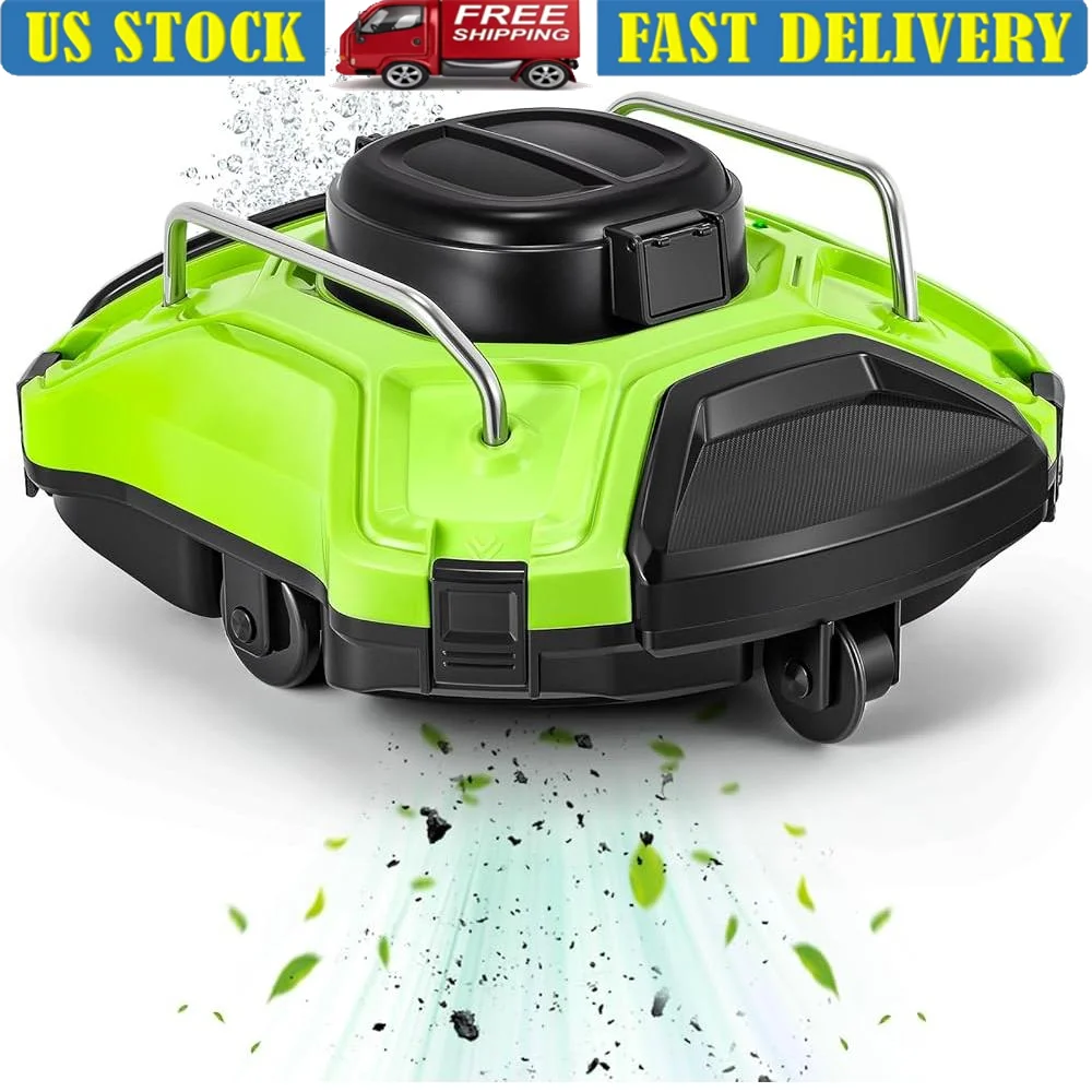 무선 로봇식 수영장 청소기 자동 진공 25 °   등산 120분 배터리 수명 자가 주차 고성능 여과 시스템