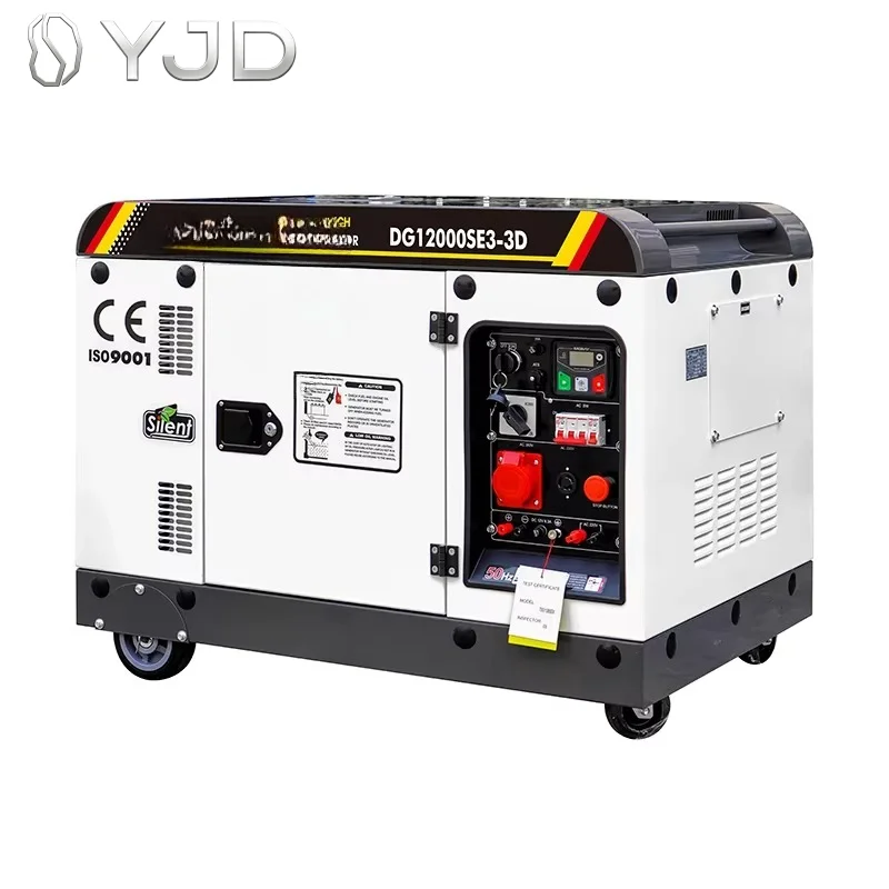 Air Cooled Hiearns Brand HR688FG diesel Patent Engine 8KW Silent diesel Generator 5KW