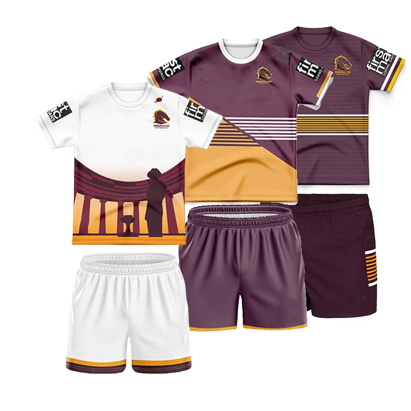 

2024 Brisbane Broncos Home/Away/Training ANZAC-ROUND-JERSEY Kids' Sweater