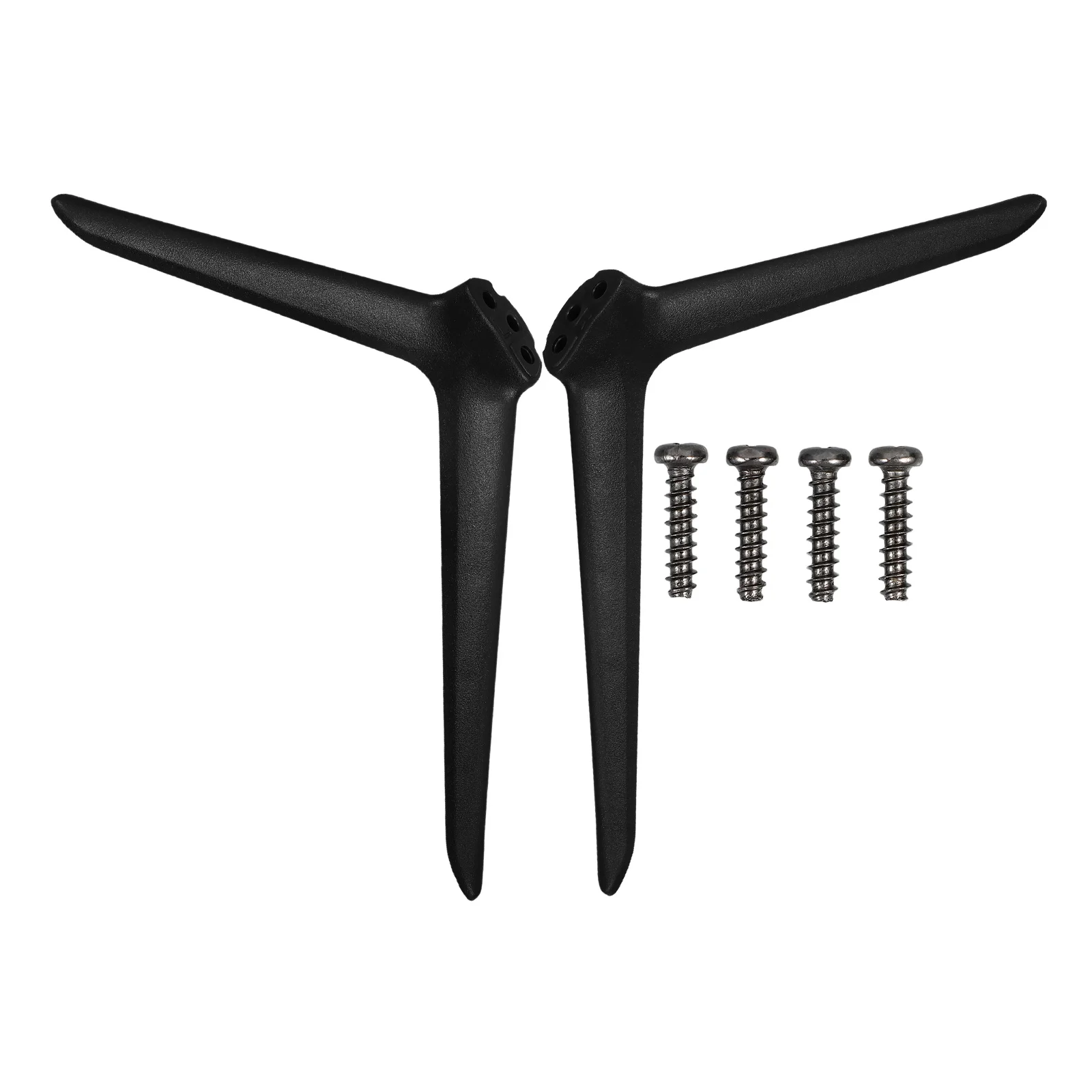 

Universal Stand Base Double Hole Plastic Feet Replacement Stable Support Easy Installation Compatible Tabletop Legs