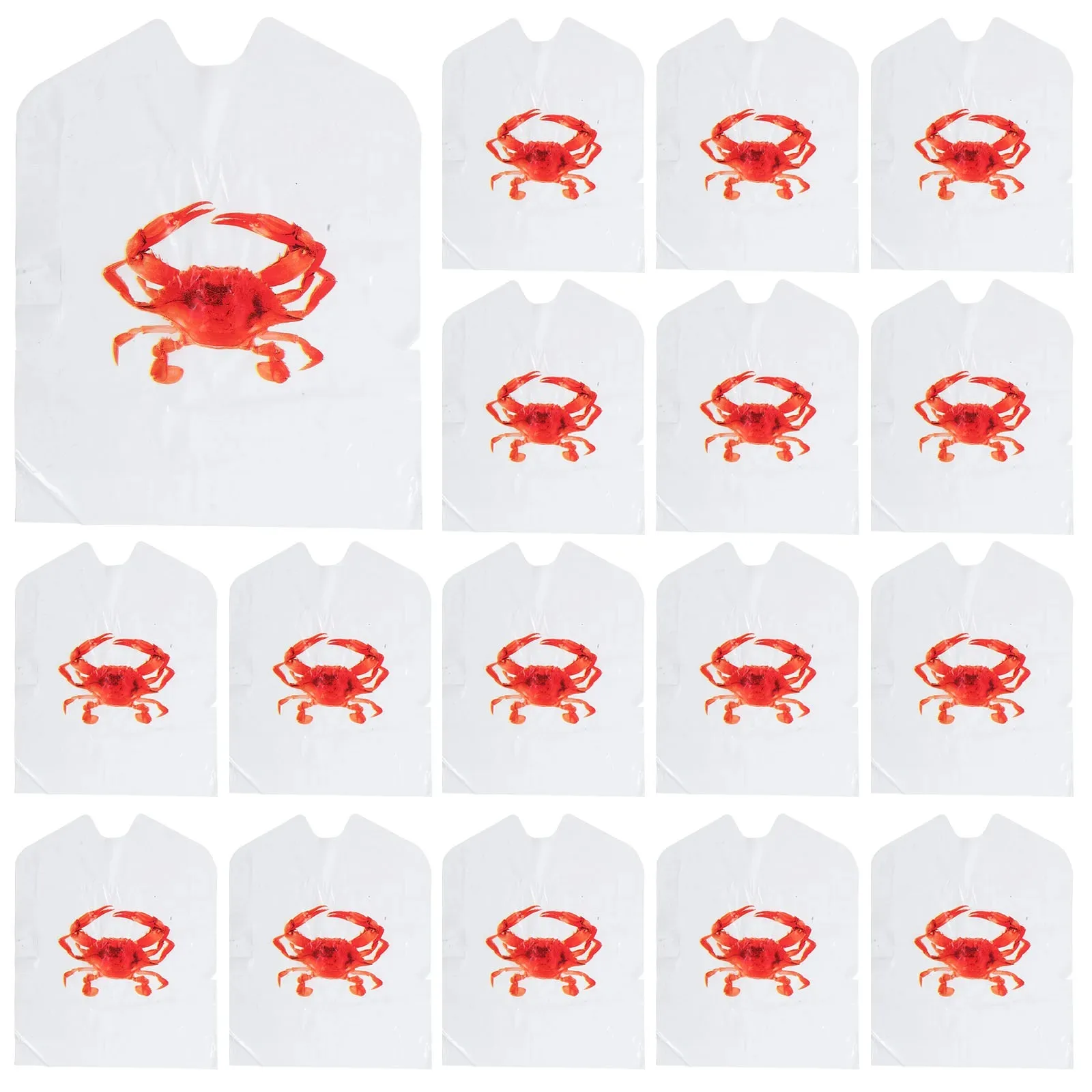 100pcs Crab Bibs Disposable Aprons for Adults Seafood Party Cooking Oil Resistant Protective Clothing disposable bibs for adults