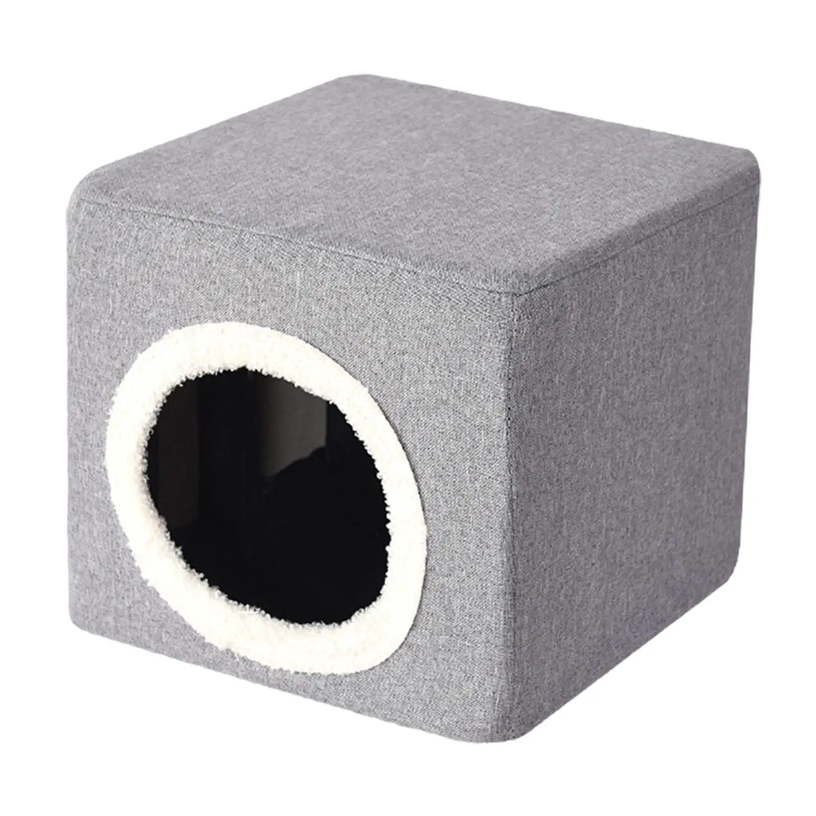 Cat Condo Cat Hideaway Interactive Furniture Sturdy Cat Bed for Indoor Cats Cat Cube for Cats Pet Supplies Kitty Kitten Sleeping