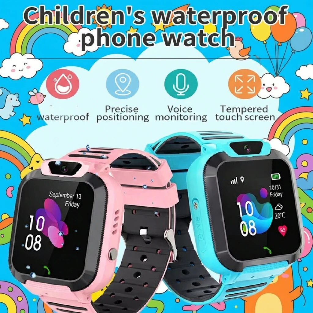 

New Kids Smart Watch 2G SOS LBS Tracker Location Phone Call Watch Camera Waterproof Smartwatch Children Boys Girls Safety Gifts