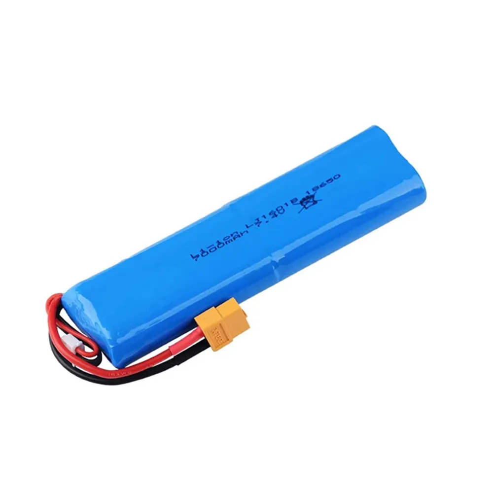 7.4V 7000mAh battery 18650 for heng long 3818 3889 3809 RC Tanks Cars Toys 7.4 v Lipo battery With L6.2-2P Plug