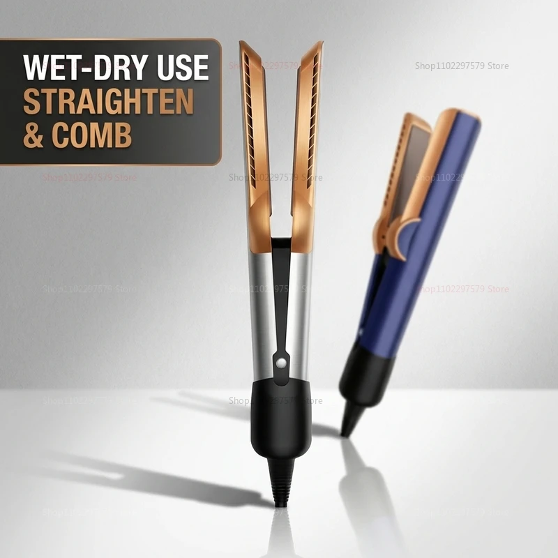 

Portable ion hair dryer and straightener, suitable for home salons and travel use. Easy to operate, it can quickly dry