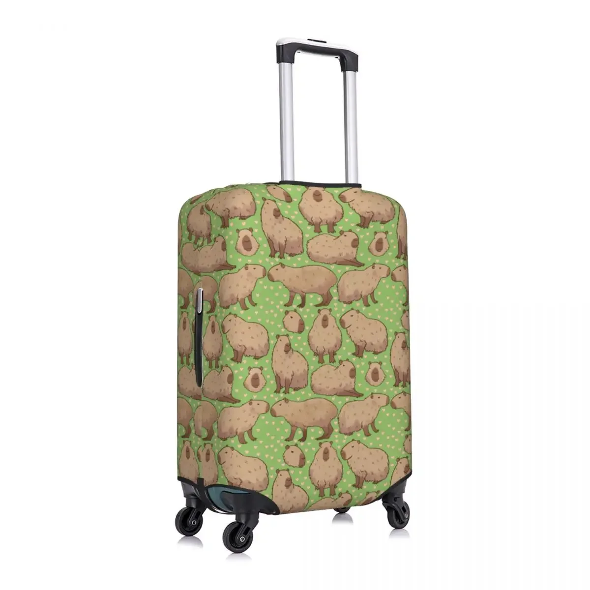 Custom Cute Pet Capybara Suitcase Cover Elastic Luggage Protective Covers for 18-32 inch