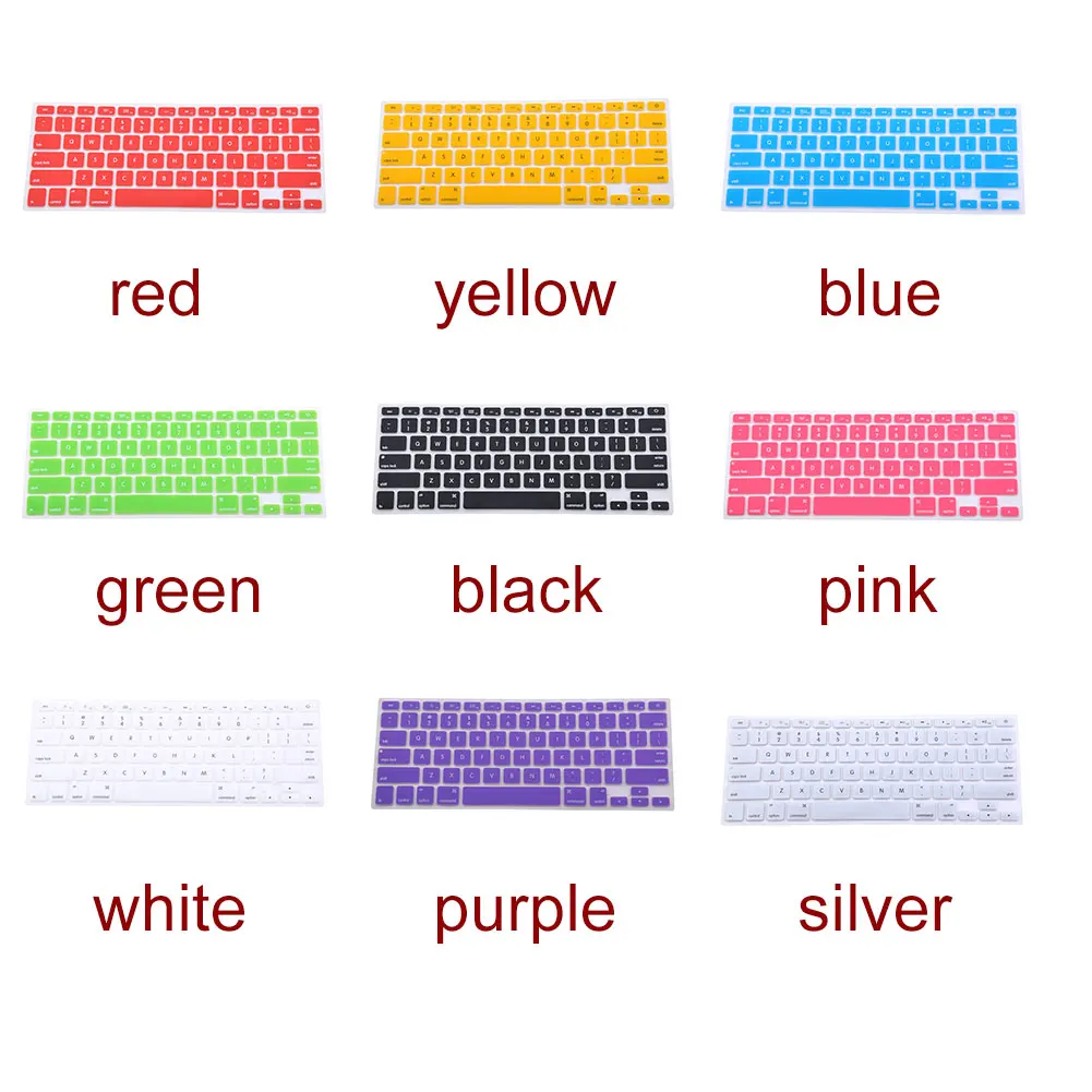 غطاء لوحة مفاتيح من السيليكون الناعم ، متين ، مقاوم للماء ، مرن ، قابل للغسل ، واقي أمان ، نحيف للغاية ، مناسب لماك بوك ، المنزل ، المكتب ، العمل اليومي