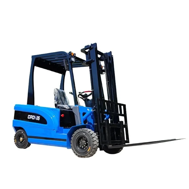 Small four-wheel electric forklift warehouse logistics handling stacker 1 ton 2 tons 3 tons