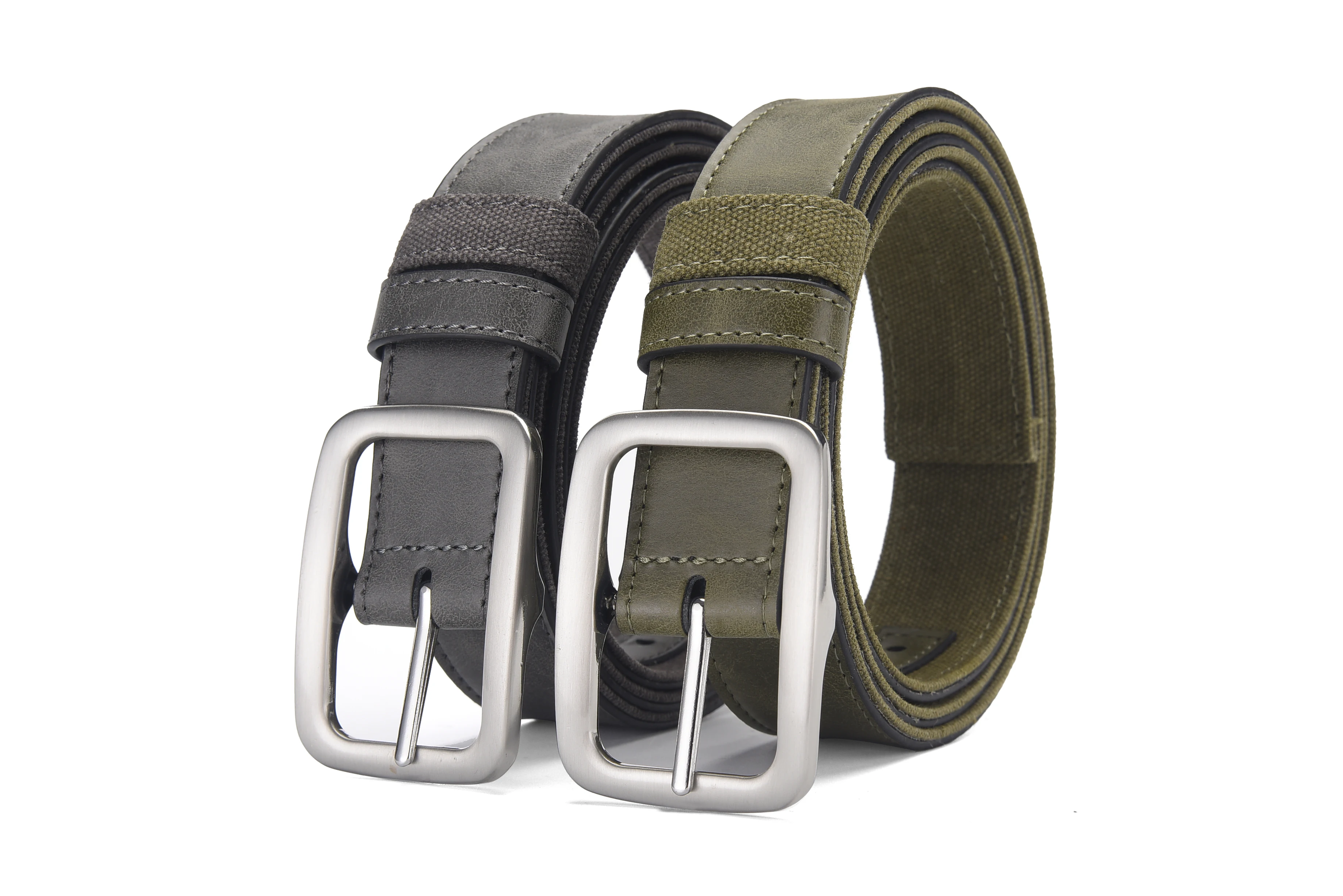 LUCKACE Microfiber Leather Canvas Patchwork Belt Stylish Comfortable Breathable in Multiple Colors Ideal for Personal Use