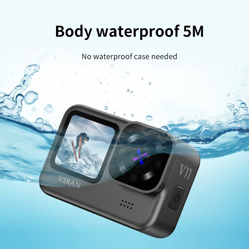 V11 5K Sports Cameras Factory Supplied 5K30 FPS Ultra High Definition Dual Color 5k Action Camera Outdoor Action Camera