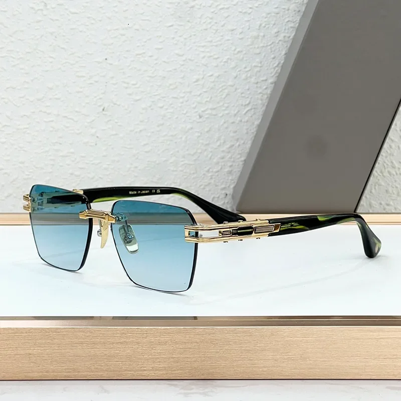 

Street Fashion Classical Boundless Sunglasses for Male Luxury Craft Top Quality Rimless Acetate Solar Glasses for Men