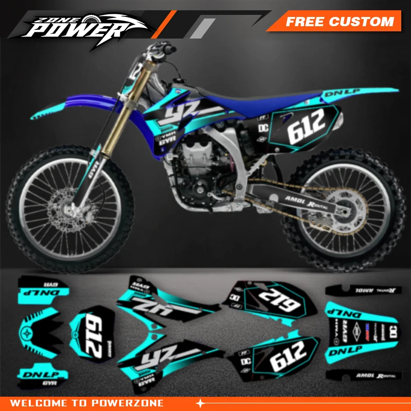 

Комплекты графических фоновых наклеек для мотоциклов Powerzone Custom Team для Yamaha YZ250F YZ450F YZF250 YZF450 2006 2007 2008 2009