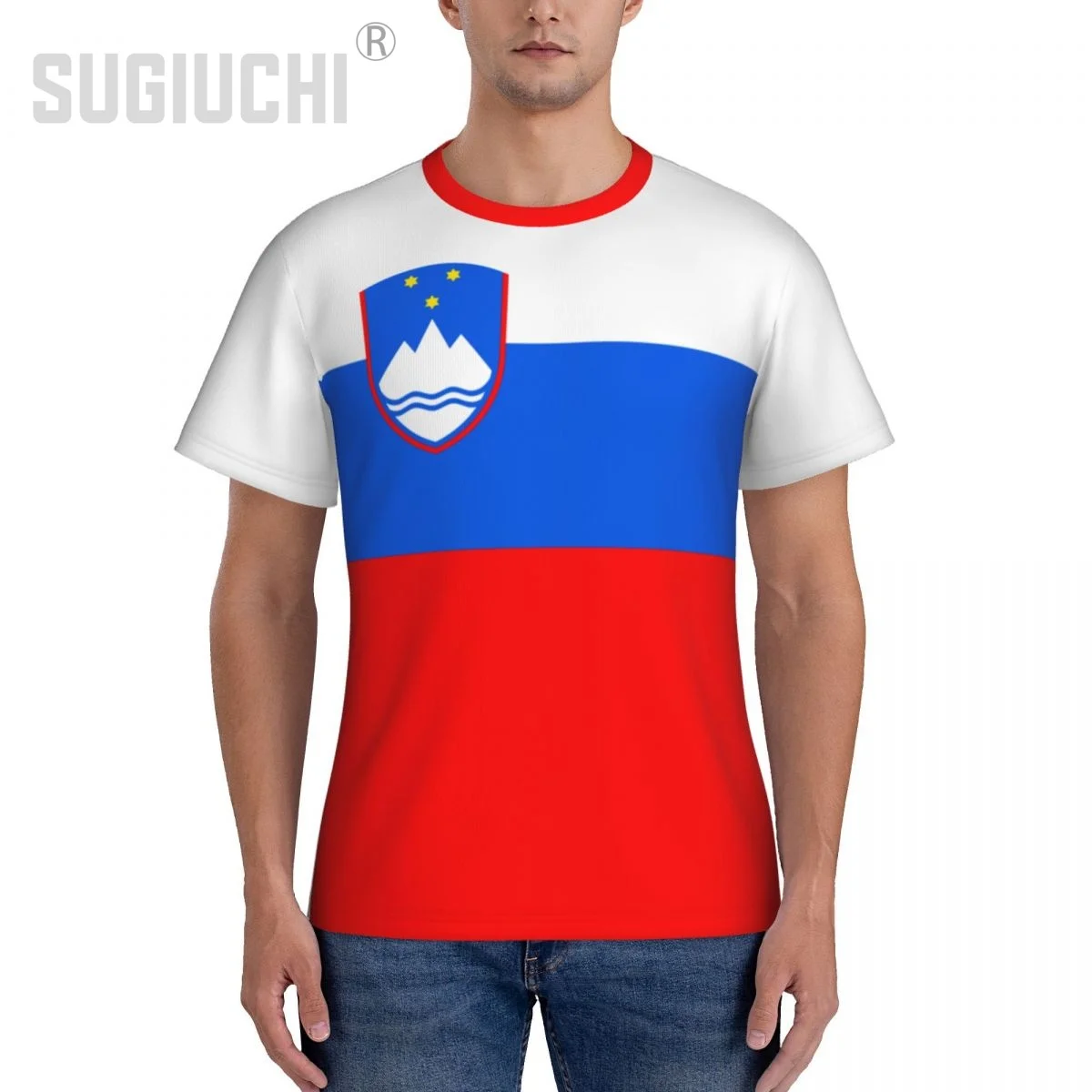 Tight Sports T-shirt Slovenia Flag Slovenian 3D For Men Women Tees jersey Clothes Soccer Football Fans Gift Patriotic T shirt