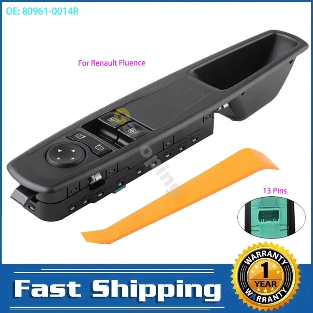 809610014R Front Left Driver Side Electric Window Control Switch For Renault Megane II 2002 - 2009 Car Accessories 80961-0014R