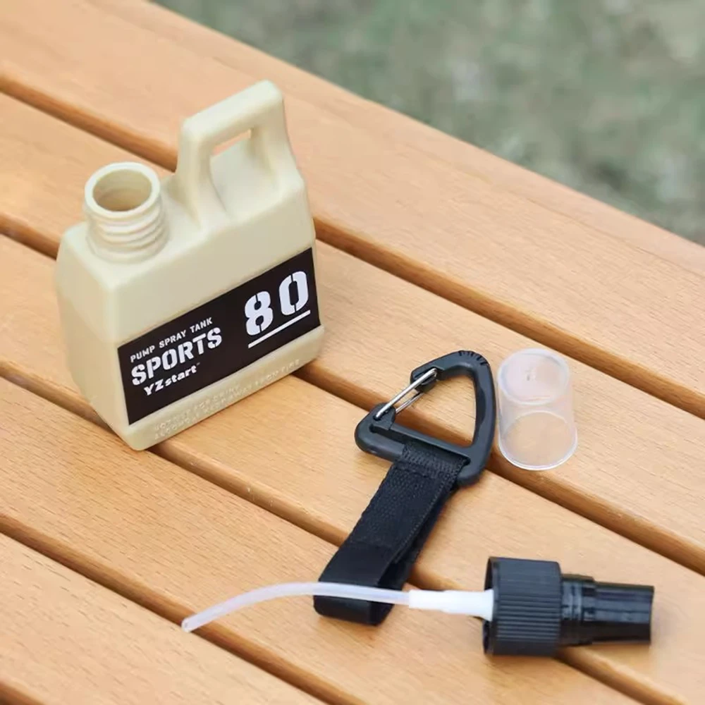 80ml Pump Spray Bottle Portable Empty Cosmetic Containers with Buckle Alcohol Perfume Refillable For Outdoor Camping Hiking