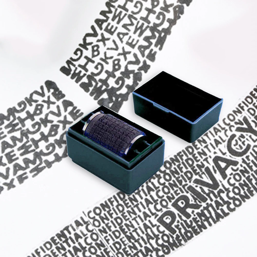 

Roller Data Protection Stamp Document Contract Mini Code Stamp Package Data Multifunctional for Privacy Information