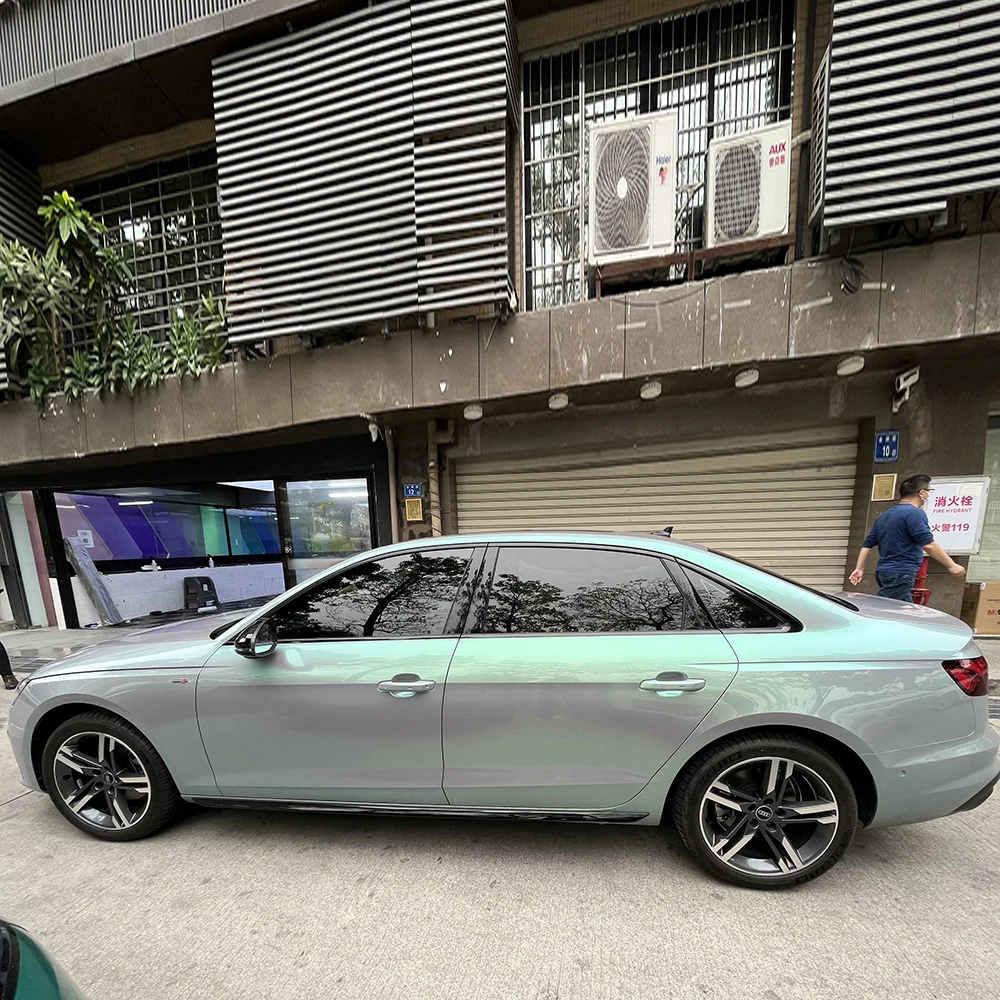 

Виниловая пленка для автомобиля из углеродного волокна ТПУ, красочная, серая, зеленая, конфетная флип-пленка, пленка для автомобиля