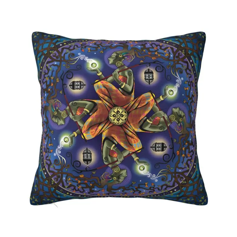 Custom Potential Mandala Art Nordic Throw Pillow Covers Buddhism Aum Yoga Meditation Sofa Cushion