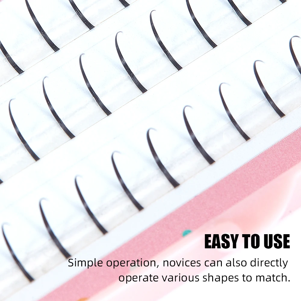 Yelix Natural Soft Individual Lashes Comic Lash C Curl Easy Grafting Makeup Extension Natural Look Daily Eyelashes Makeup view 5