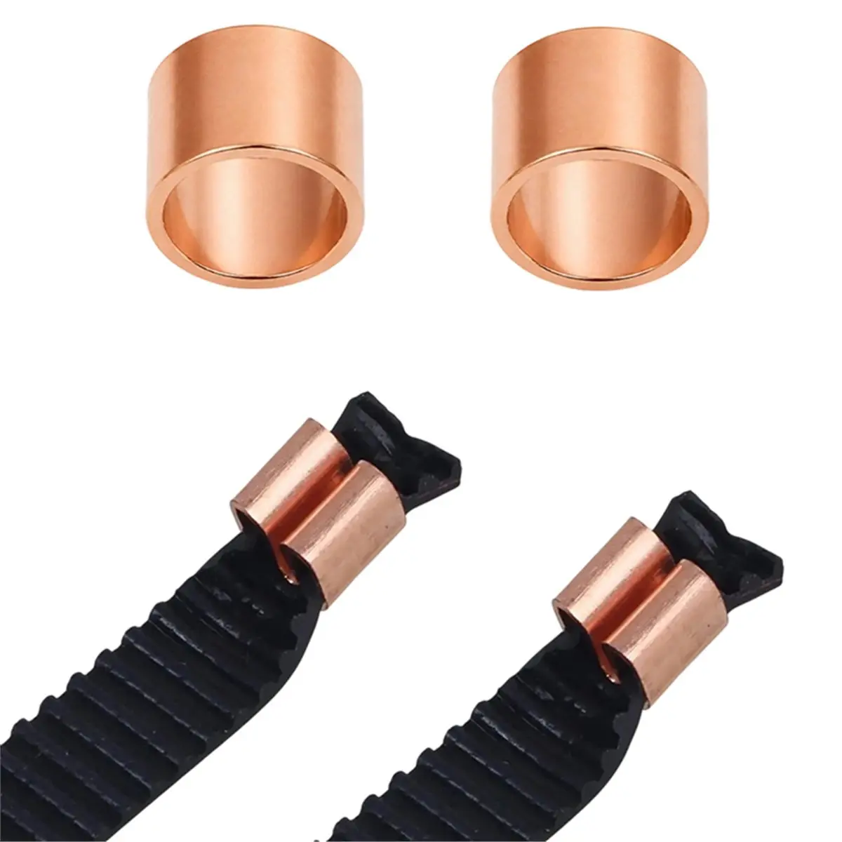 20PCS O-Shaped Belt Buckle for Open Timing Rubber Belt X Y 3D Printer Parts Width 6mm for 3/5 CR10 3D Printer