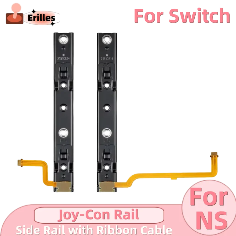 

for Nintendo Switch NS Side Rail with Ribbon Cable Metal JoyCon Rail Replacement Part