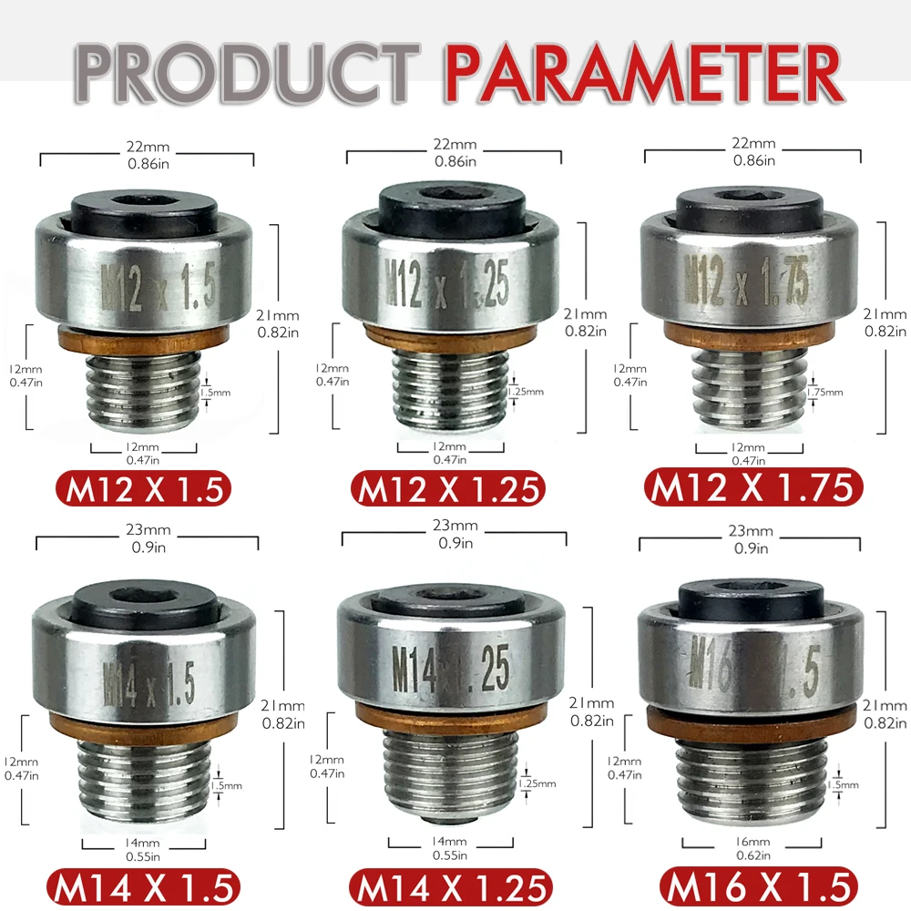 Socket M12/M14/M16 15mm Hex Shank Special Oil Pan Screw Socket Wrench Hexagonal Head For Auto Repairing Hand Manual Tools