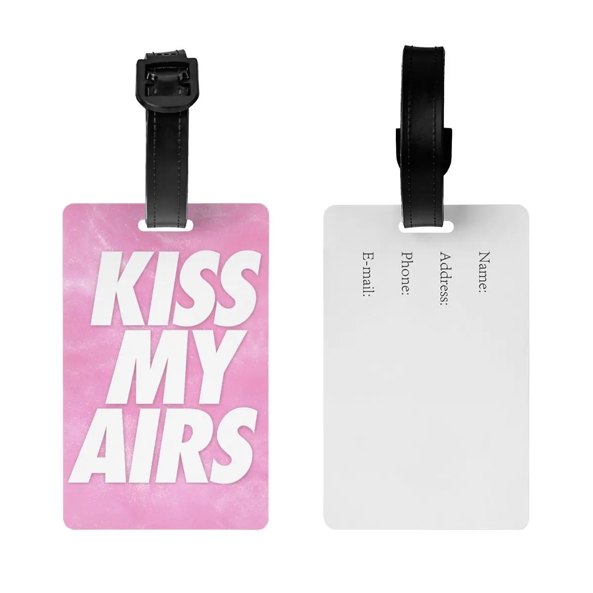 Custom Kiss My Airs etichetta per bagagli protezione della Privacy etichette per bagagli etichette per borse da viaggio valigia