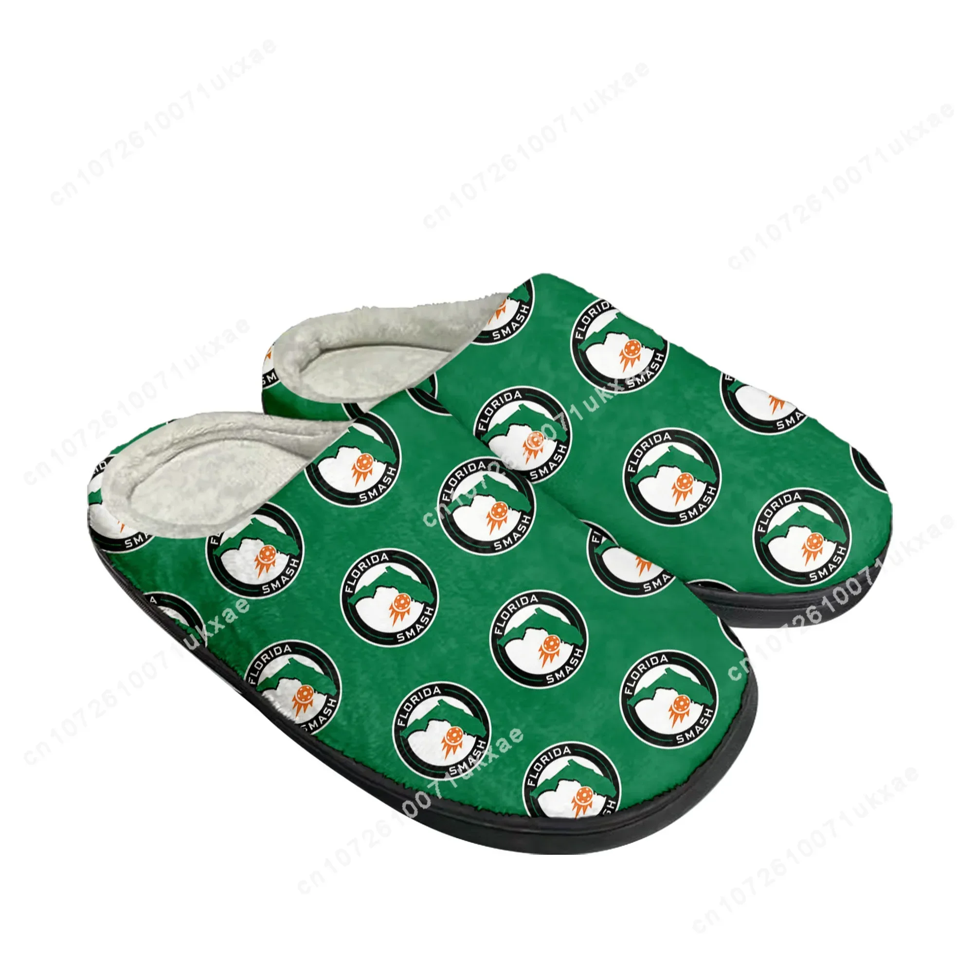 Florida pickleball casa chinelos de algodão das mulheres dos homens de pelúcia quarto casual manter sapatos quentes chinelo interior térmico personalizado diy