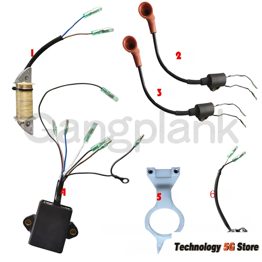 

For Yamaha 2-stroke 9.9/15 HP Outboard Engine Igniter High Voltage Package Trigger 63V-85540