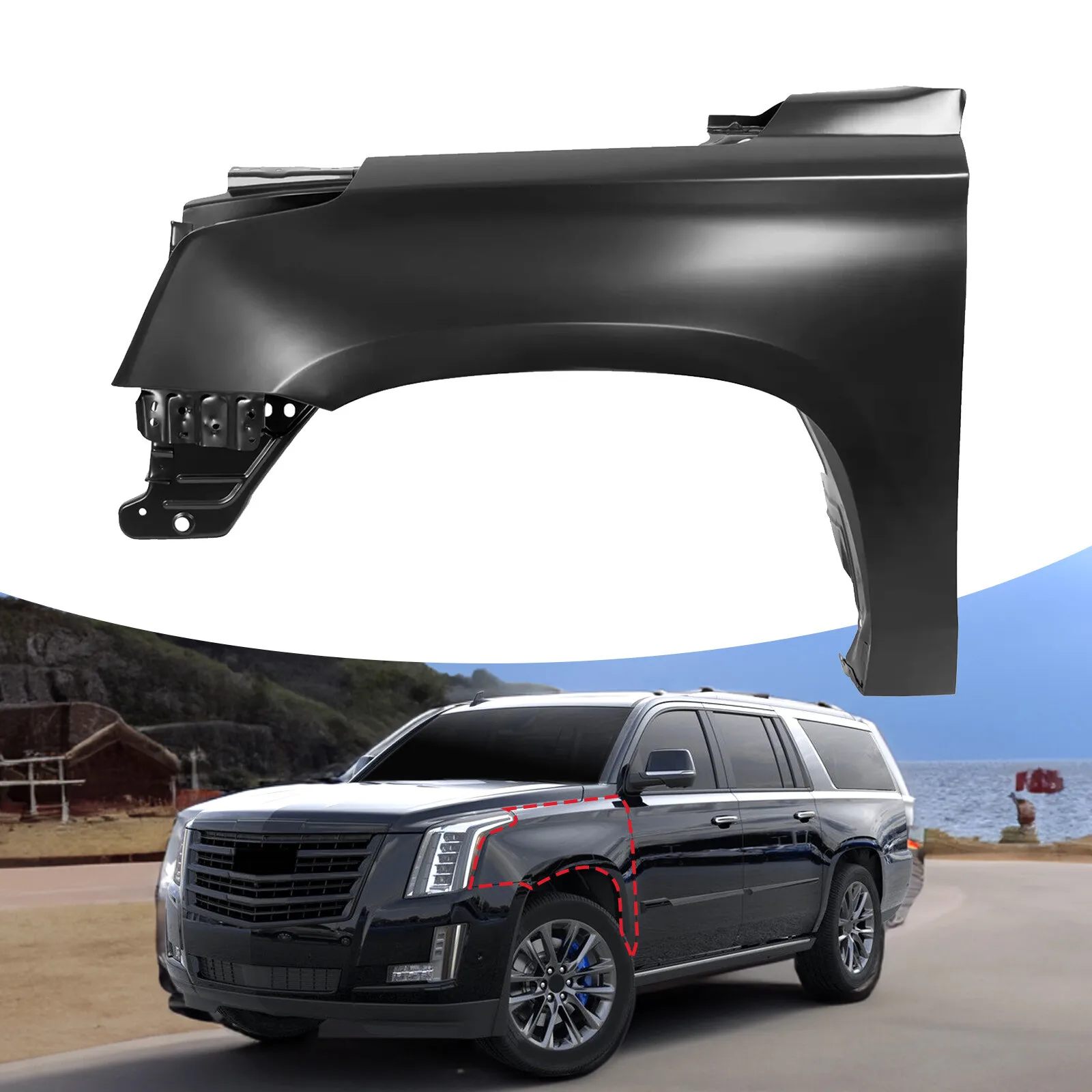 For 2015-2020 Cadillac Escalade ESV Left Front Fender Driver Side LH #84216913