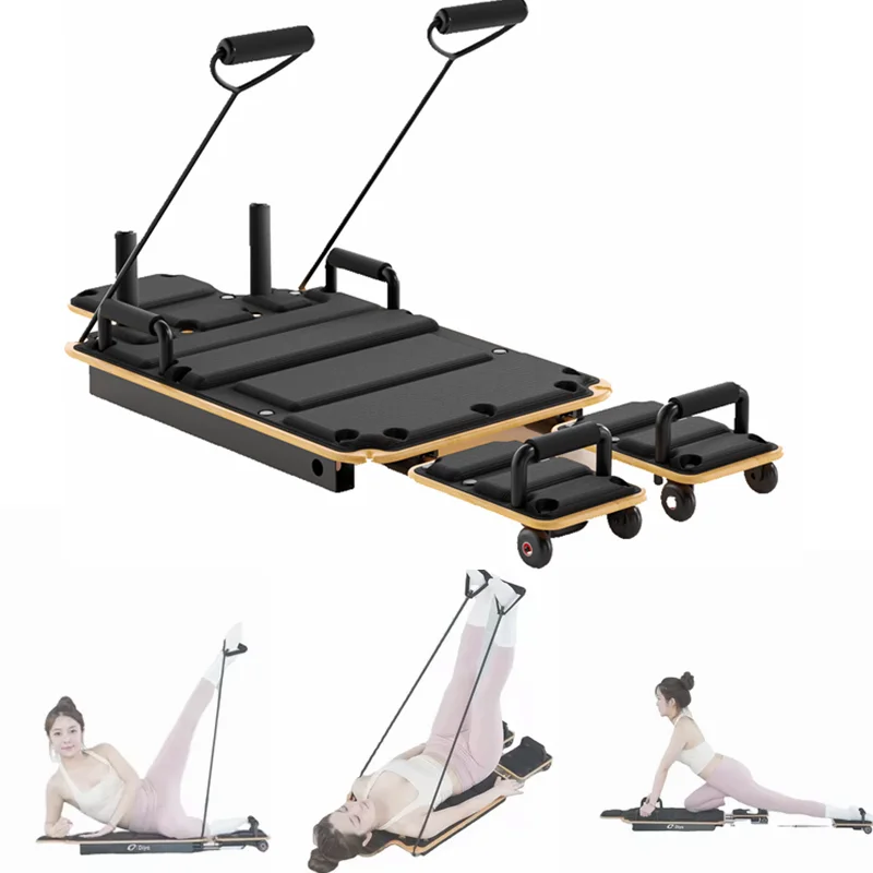 Tragbares, faltbares Pilates-Fitnessbrett für zu Hause, professionelles multifunktionales Balance-Bauchbrett