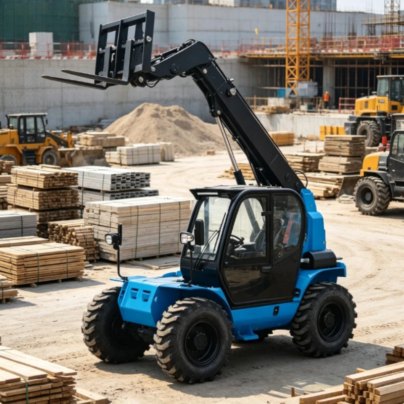 Customized Telescopic Handler for Sale Forklift Diesel-Powered 4WD with 2/3 Stage Mast Machine