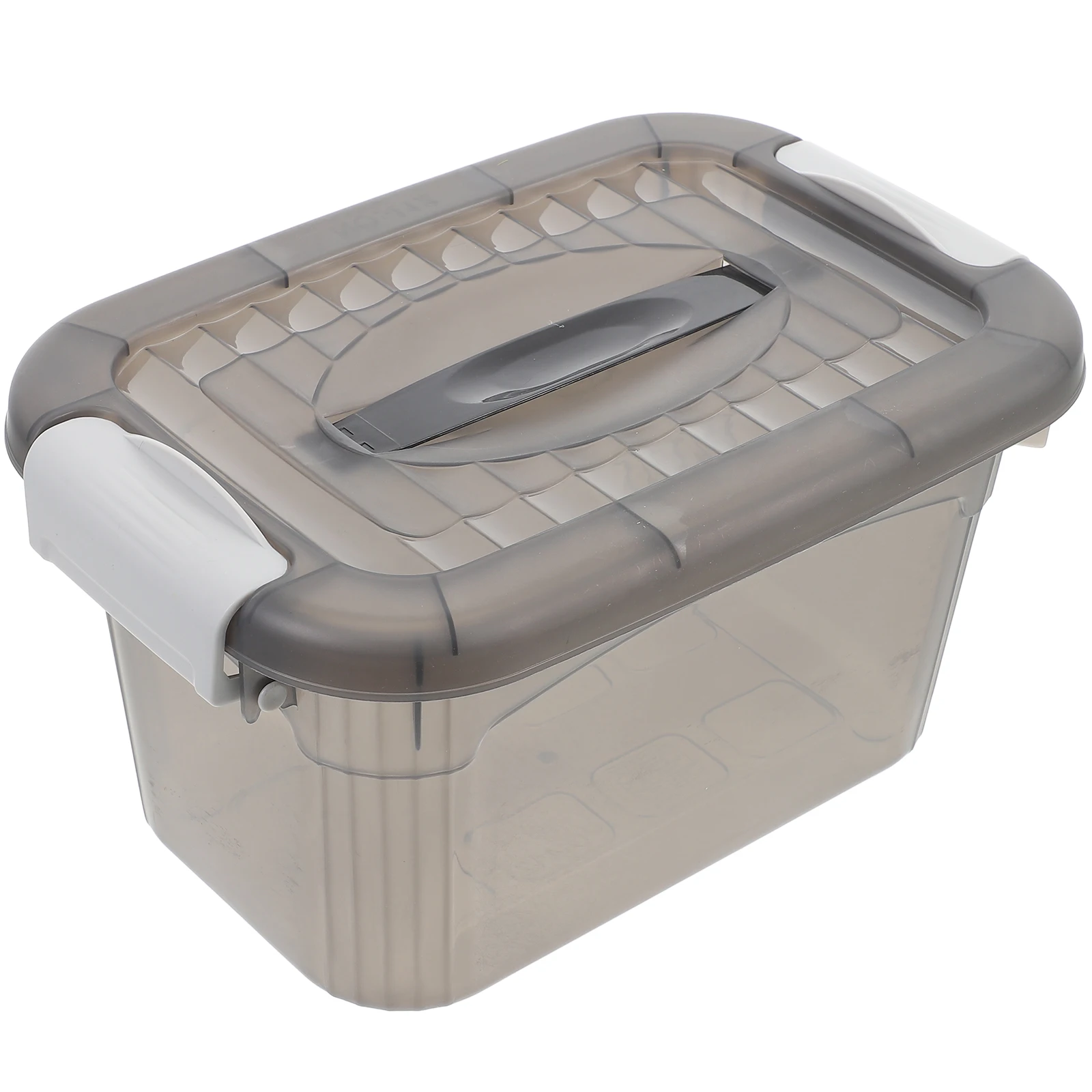 

Plastic Storage Box with Lid Clear Black Home Car Organization Bins Large Capacity Jewelry Toys Clothes Container