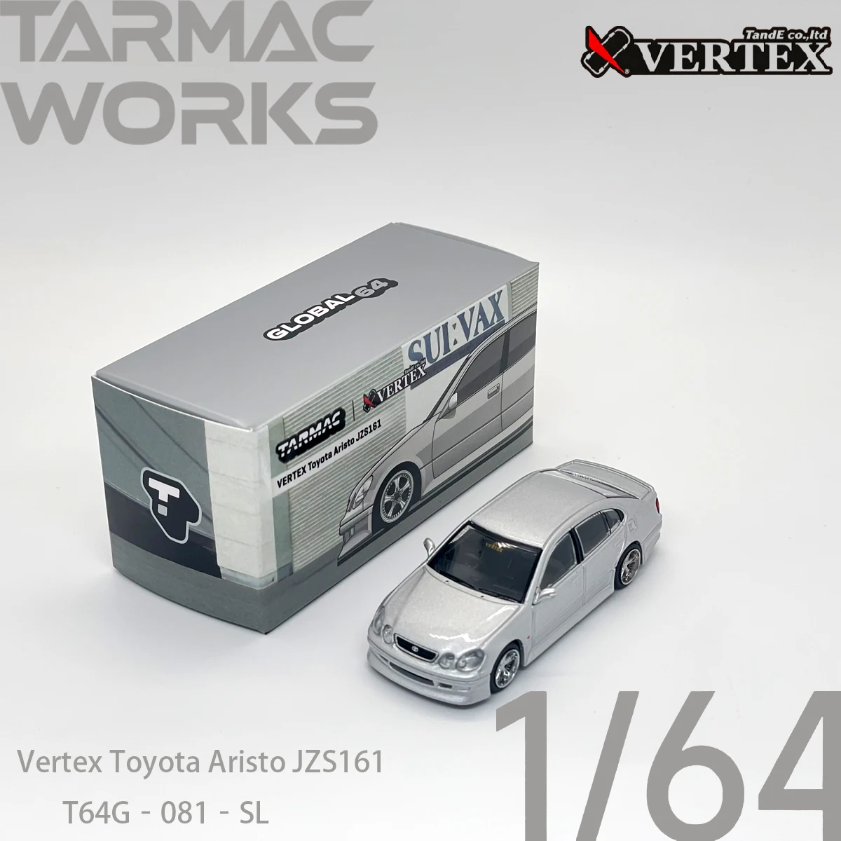 Die Cast Car 1 64 - Tarmac Works 1:64 T64G-081-SL VERTEX Toyota