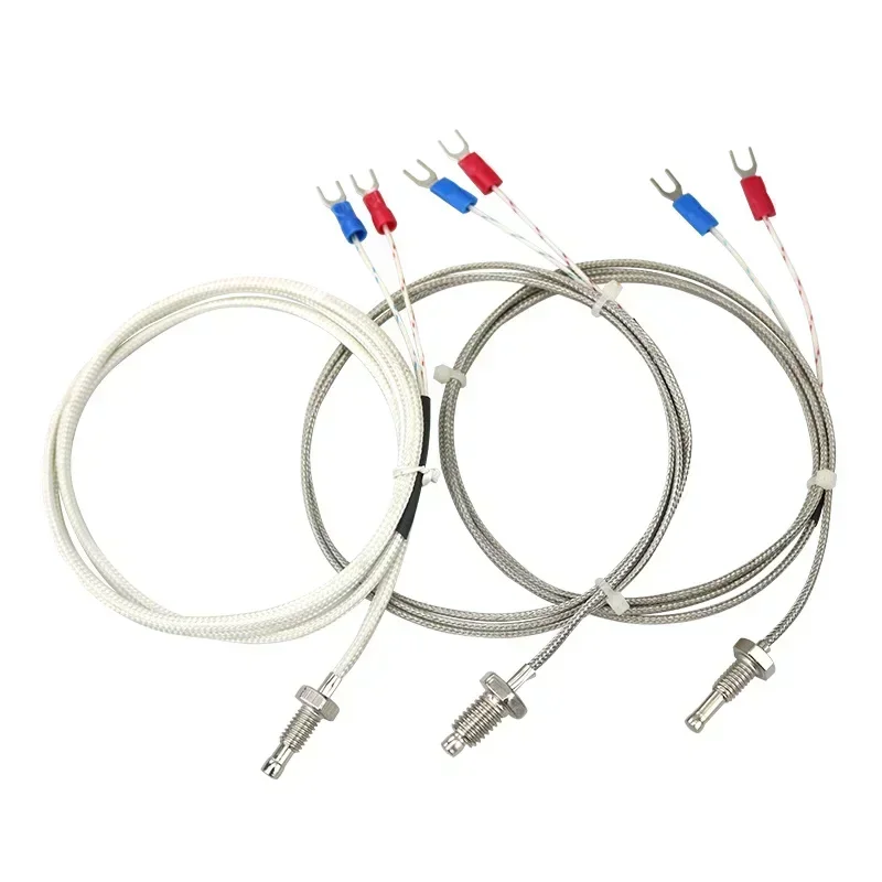 

K type thermocouple M6M8 screw type temperature measuring line probe temperature sensing line temperature