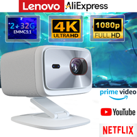Original Lenovo Xiaoxin 100P Projector 850 ANSI Auto Focus Wifi6 Smart Home Theater 360 PTZ Support 4K HD Portable Projector