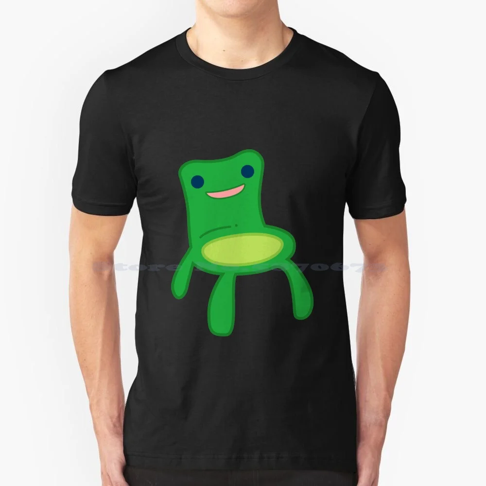 Cute Froggy Chair T Shirt 100% Cotton Tee Acnh Animal New Horizons Animal New Leaf Animal Froggy Chair Animal Frog Chair Animal