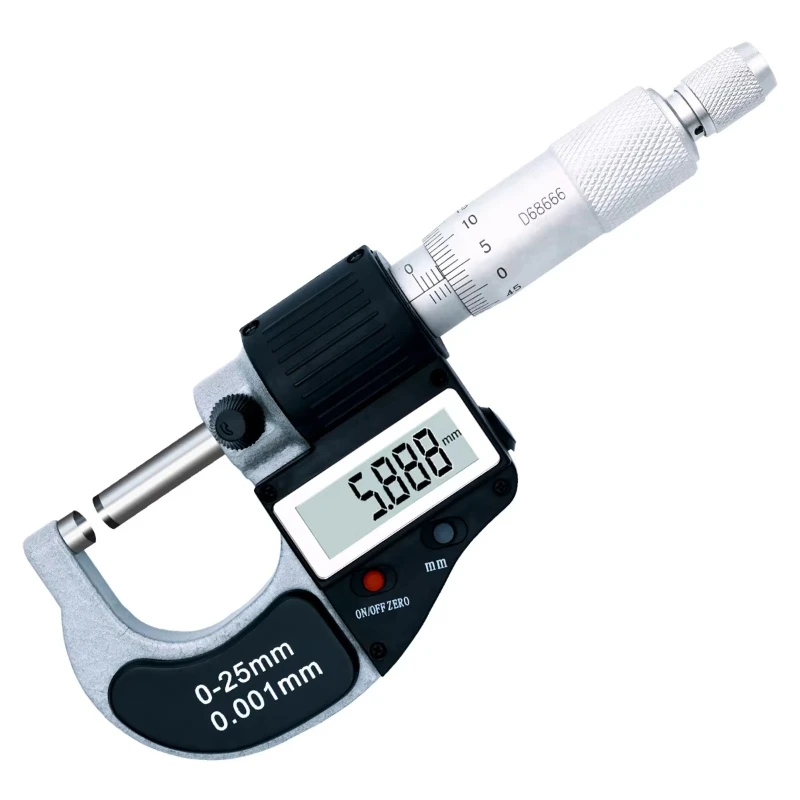 

Digital Outer Micrometer Electronic Cm 0-25-50 75-100mm Screw