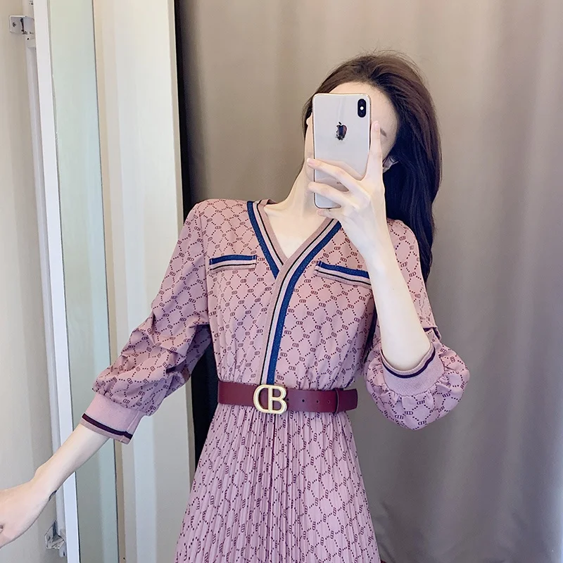 Faionable Little Bla Dr Spring Autumn New Design Luxury Personali Gored Skirt High Waist A-Line Polyester Fiber Long...